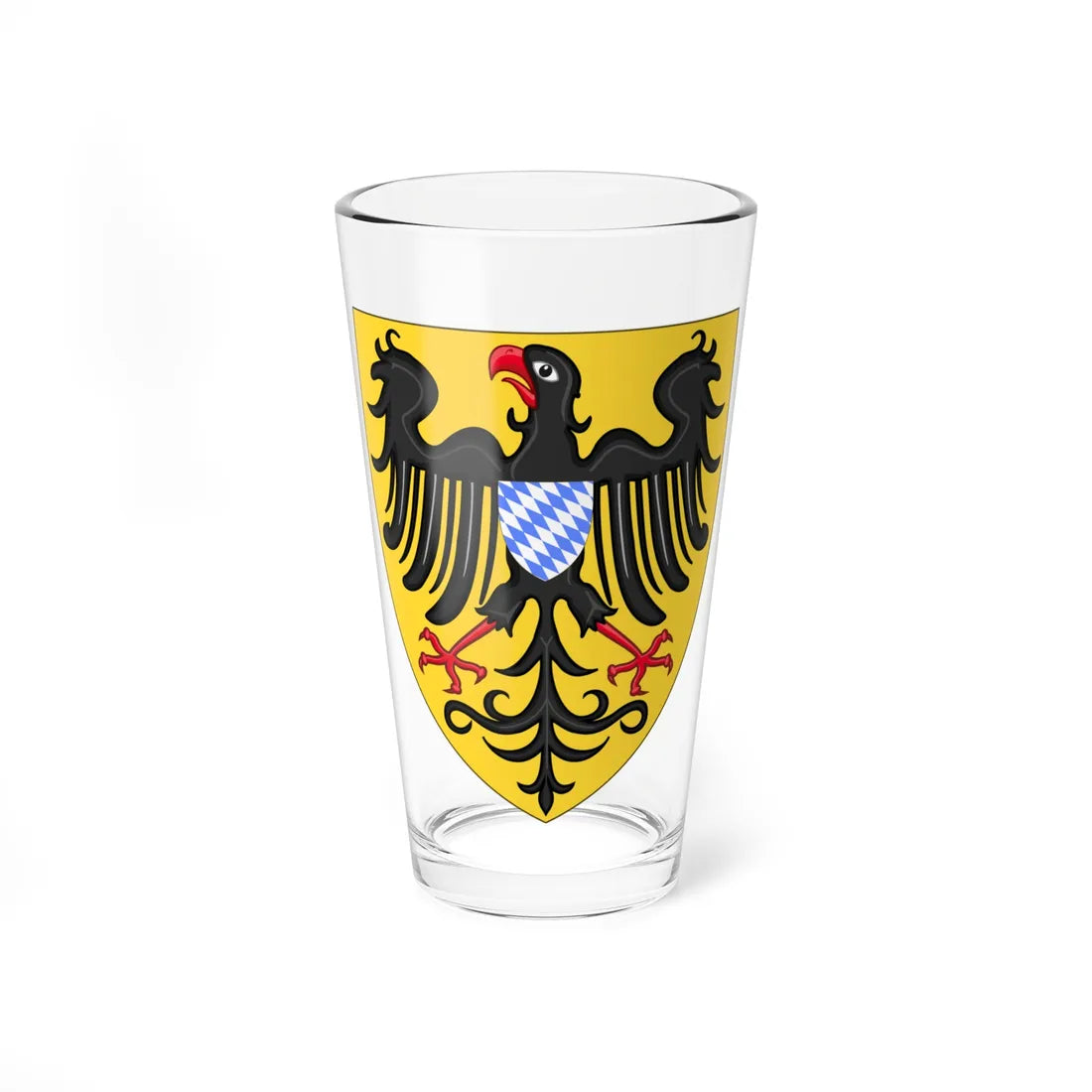 Arms of Louis IV Holy Roman Emperor (Germany) (Coat of Arms) Pint Glass 16oz 16oz - Go Mug Yourself