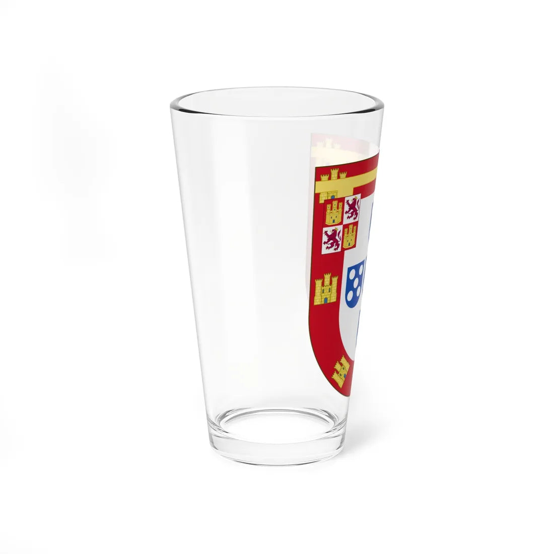 Arms of Luís of Portugal Duke of Beja (Portugal) (Coat of Arms) Pint Glass 16oz - Go Mug Yourself