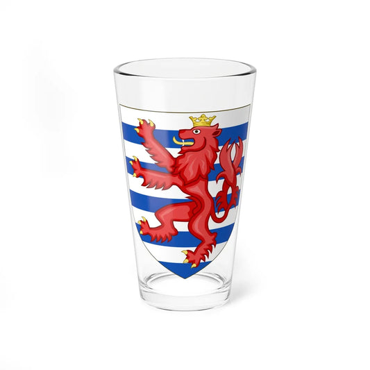 Arms of Luxembourg (Luxembourg) (Coat of Arms) Pint Glass 16oz 16oz - Go Mug Yourself