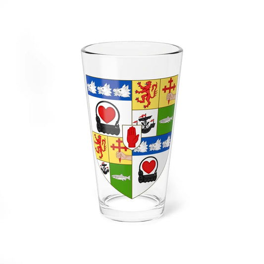 Arms of Macdonald Lockhart of Lee (Scotland) (Coat of Arms) Pint Glass 16oz 16oz - Go Mug Yourself