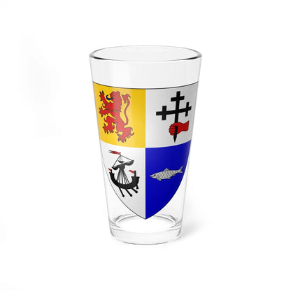 Arms of MacDonald of Keppoch (Scotland) (Coat of Arms) Pint Glass 16oz 16oz - Go Mug Yourself