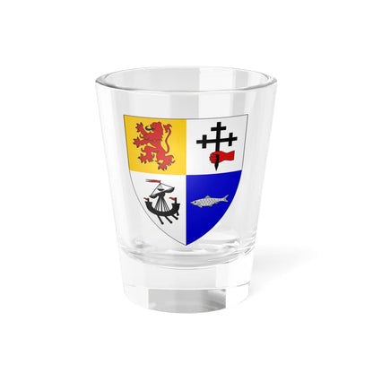 Arms of MacDonald of Keppoch (Scotland) (Coat of Arms) Shot Glass 1.5oz 1.5oz - Go Mug Yourself