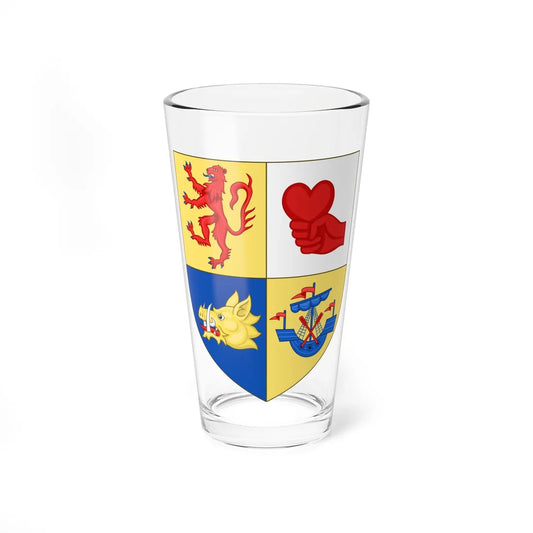 Arms of Mackintosh of Mackintosh (Scotland) (Coat of Arms) Pint Glass 16oz 16oz - Go Mug Yourself
