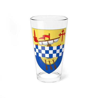 Arms of Macpherson Baron Strathcarron (Scotland) (Coat of Arms) Pint Glass 16oz 16oz - Go Mug Yourself