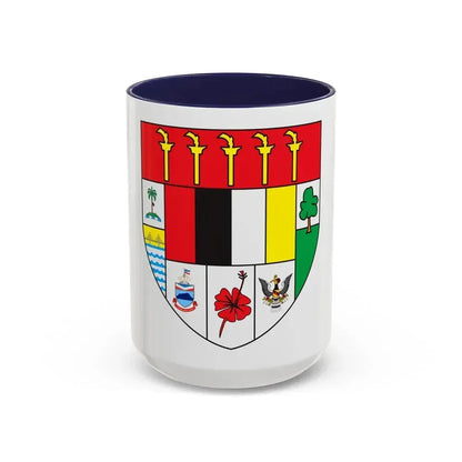 Arms of Malaysia - Accent Coffee Mug 15oz Navy - Go Mug Yourself