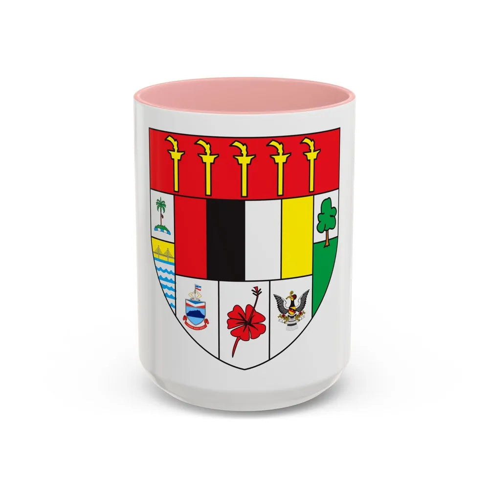 Arms of Malaysia - Accent Coffee Mug-15oz-Pink-Go Mug Yourself