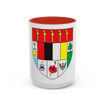 Arms of Malaysia - Accent Coffee Mug 15oz Red - Go Mug Yourself