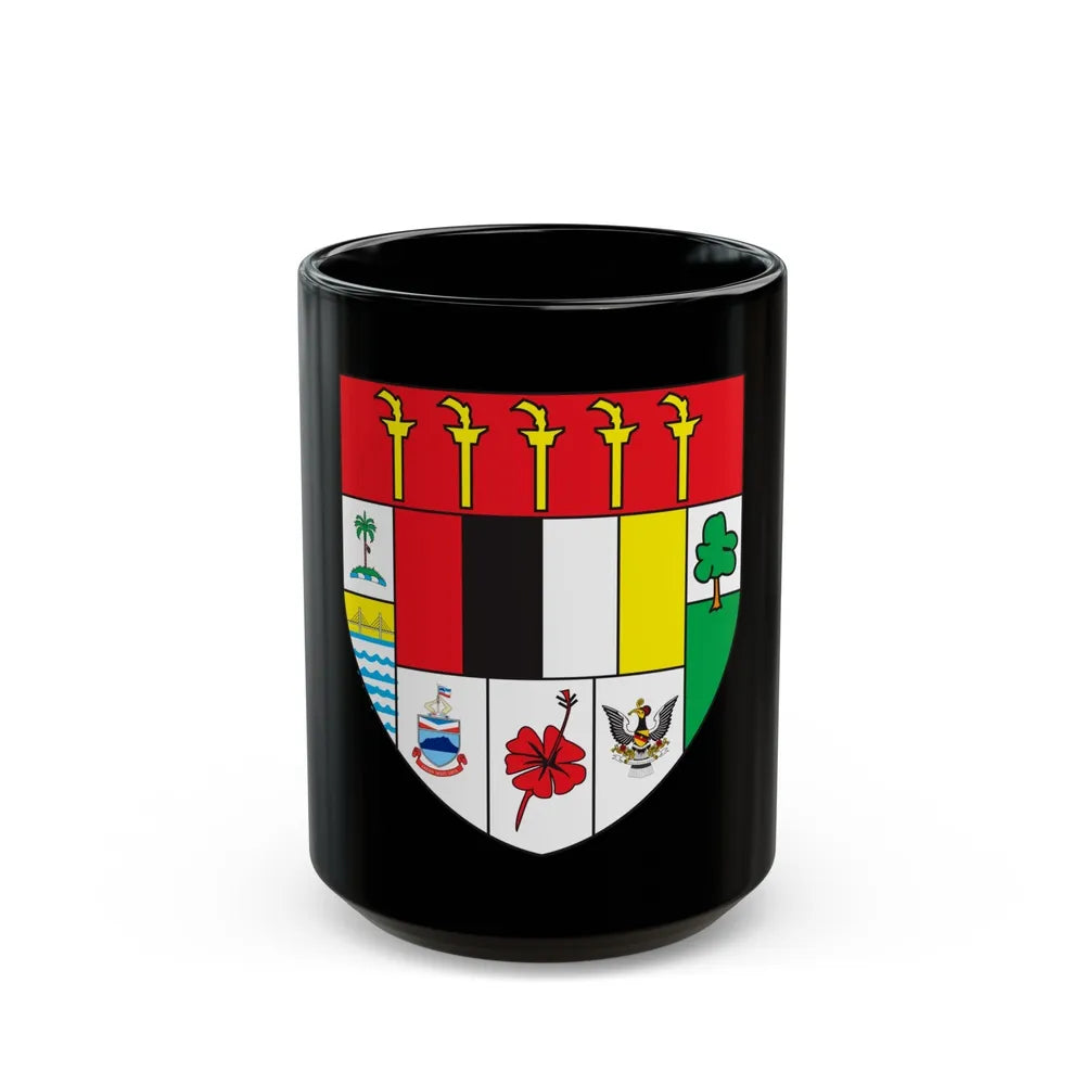 Arms of Malaysia - Black Coffee Mug-15oz-Go Mug Yourself