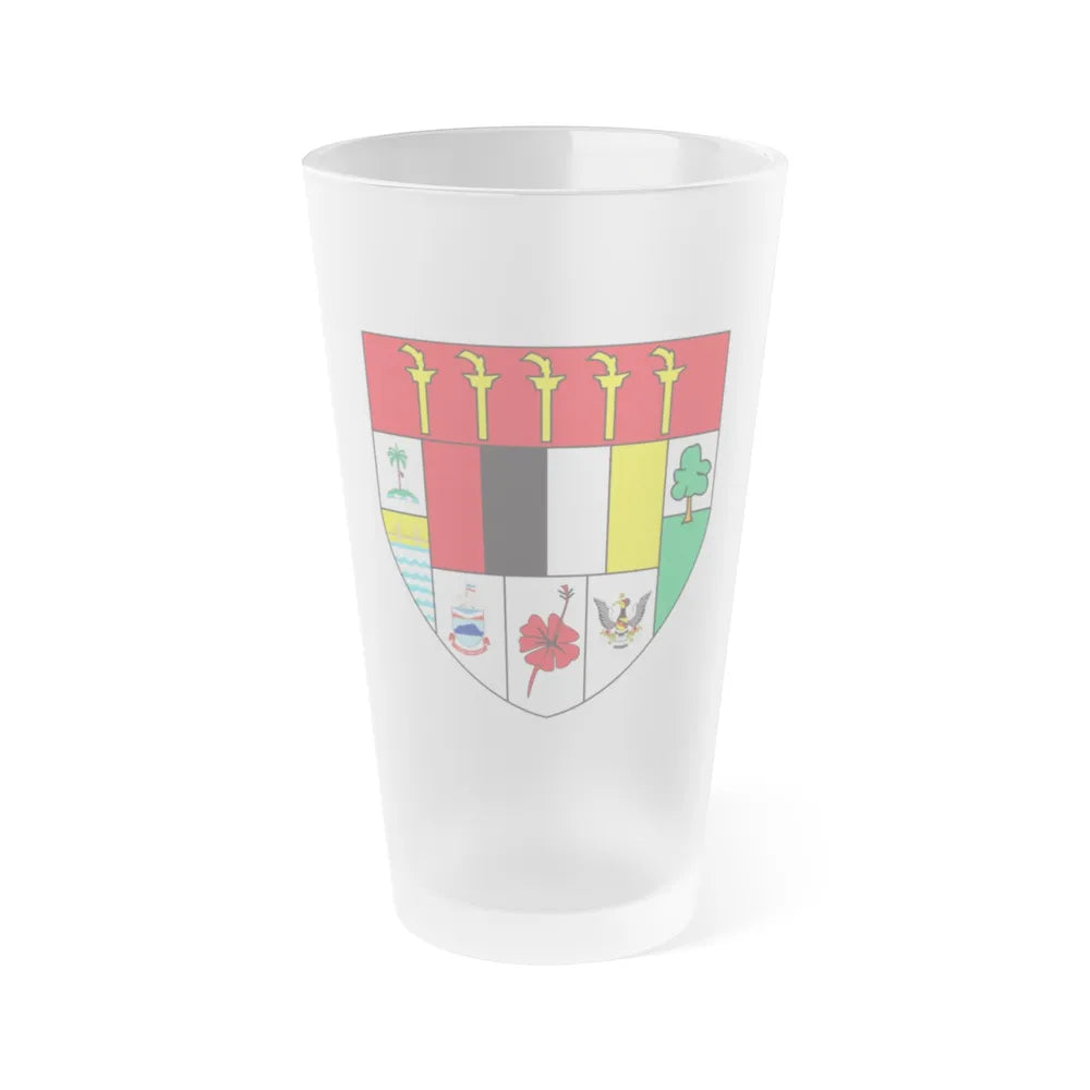 Arms of Malaysia - Frosted Pint Glass 16oz-16oz-Frosted-Go Mug Yourself