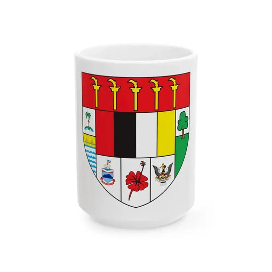 Arms of Malaysia - White Coffee Mug 15oz - Go Mug Yourself