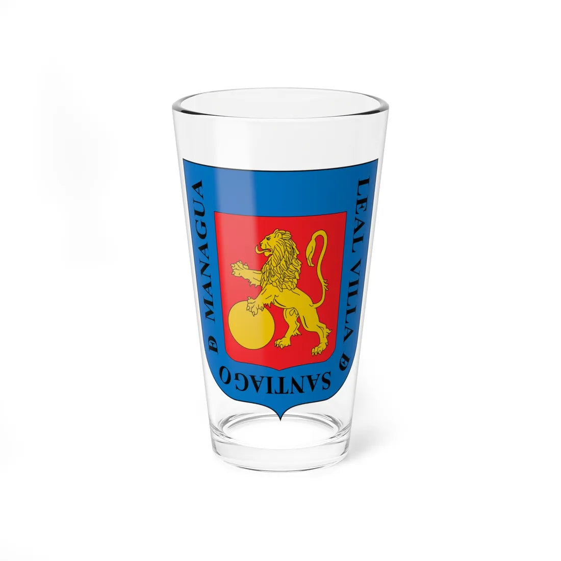 Arms of Managua (Nicaragua) (Coat of Arms) Pint Glass 16oz - Go Mug Yourself