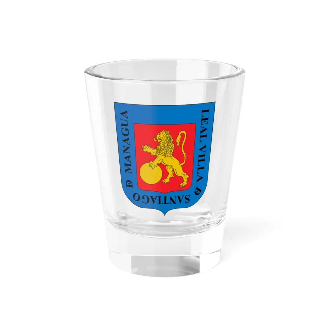 Arms of Managua (Nicaragua) (Coat of Arms) Shot Glass 1.5oz 1.5oz - Go Mug Yourself