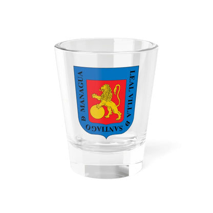 Arms of Managua (Nicaragua) (Coat of Arms) Shot Glass 1.5oz 1.5oz - Go Mug Yourself