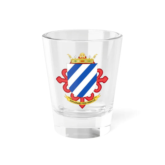 Arms of Marquis of Casa Pizarro (Equatorial Guinea) (Coat of Arms) Shot Glass 1.5oz 1.5oz - Go Mug Yourself
