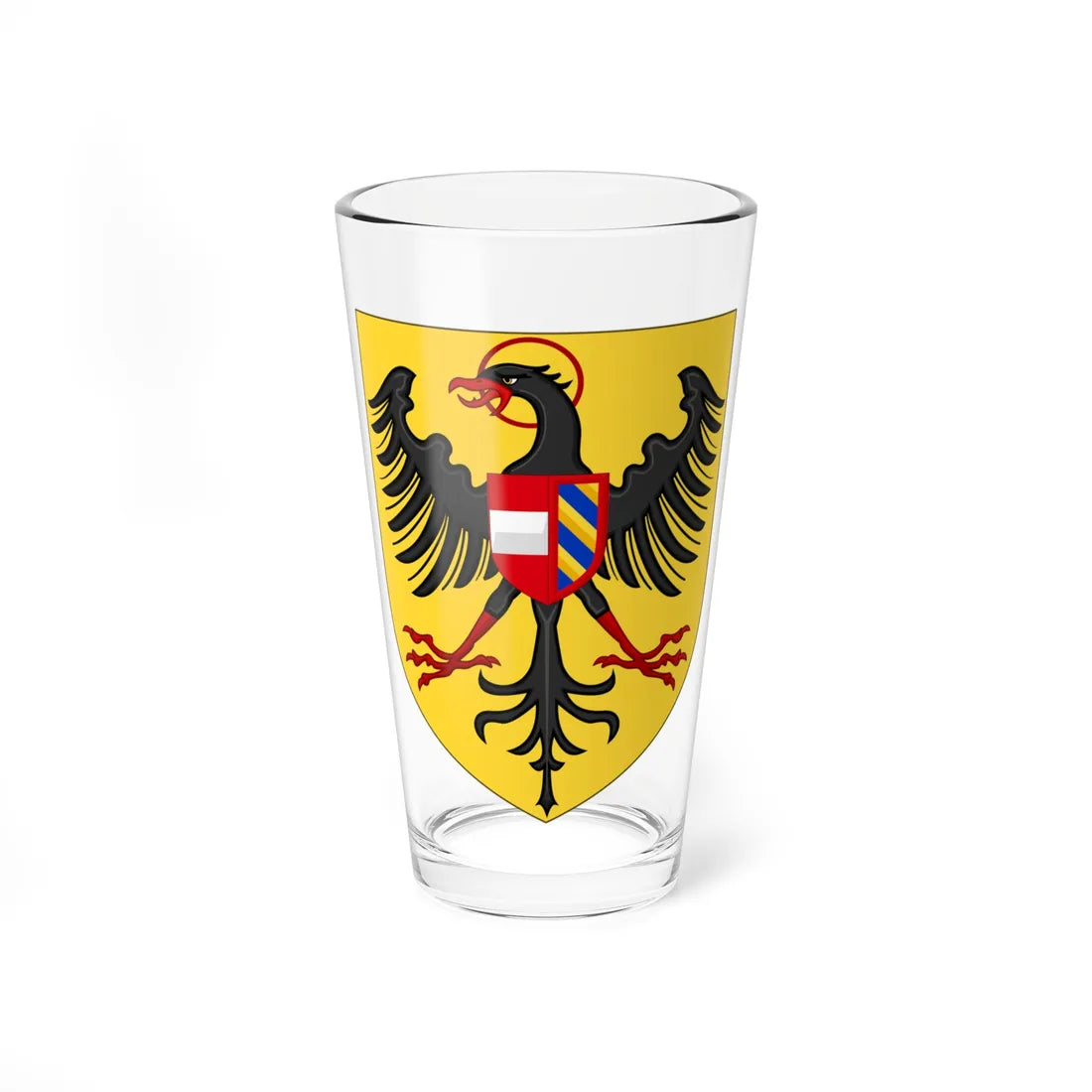 Arms of Maximilian I of Habsburg King of the romans (Austria) (Coat of Arms) Pint Glass 16oz 16oz - Go Mug Yourself