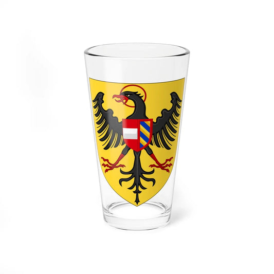 Arms of Maximilian I of Habsburg King of the romans (Austria) (Coat of Arms) Pint Glass 16oz 16oz - Go Mug Yourself
