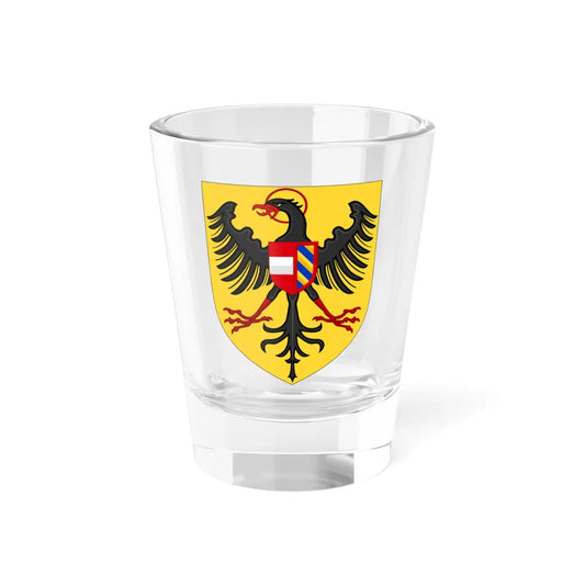 Arms of Maximilian I of Habsburg King of the romans (Germany) (Coat of Arms) Shot Glass 1.5oz 1.5oz - Go Mug Yourself