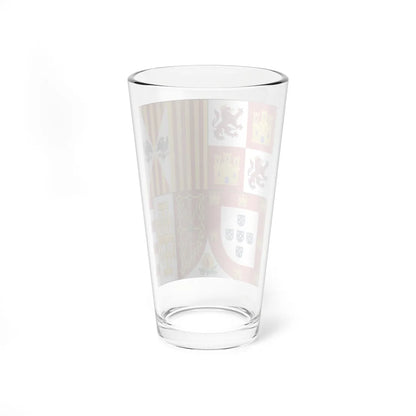 Arms Of Miguel da Paz (Portugal) (Coat of Arms) Pint Glass 16oz - Go Mug Yourself
