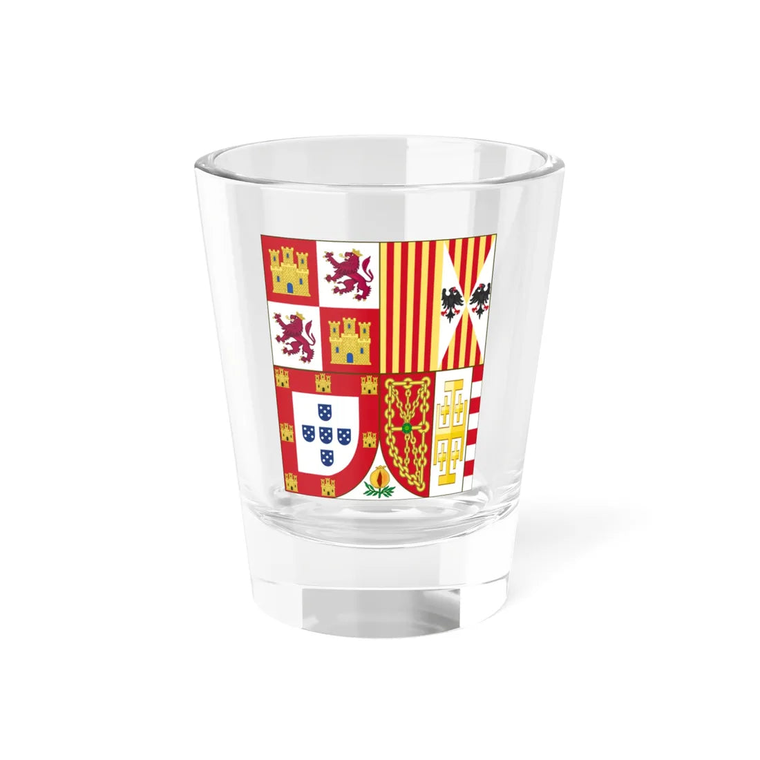 Arms Of Miguel da Paz (Portugal) (Coat of Arms) Shot Glass 1.5oz 1.5oz - Go Mug Yourself