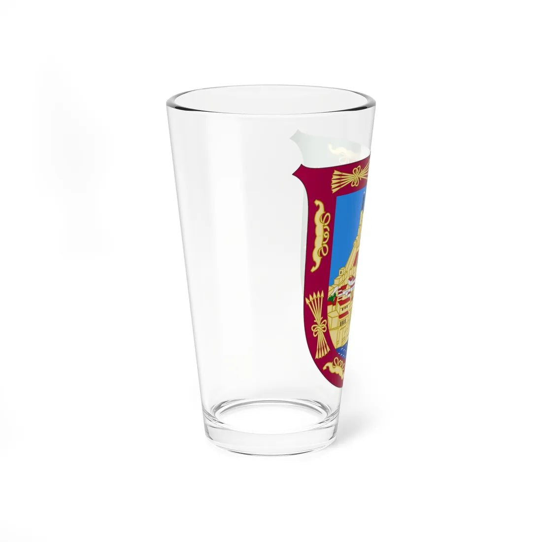 Arms of Málaga Province (Spain) (Coat of Arms) Pint Glass 16oz - Go Mug Yourself