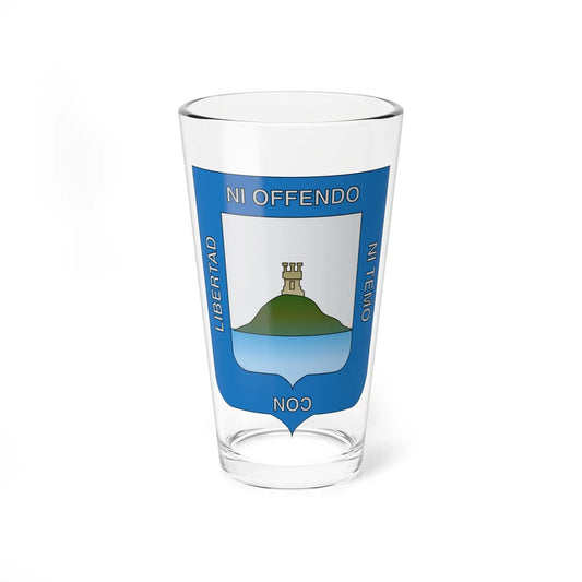 Arms of Montevideo (Uruguay) (Coat of Arms) Pint Glass 16oz 16oz - Go Mug Yourself