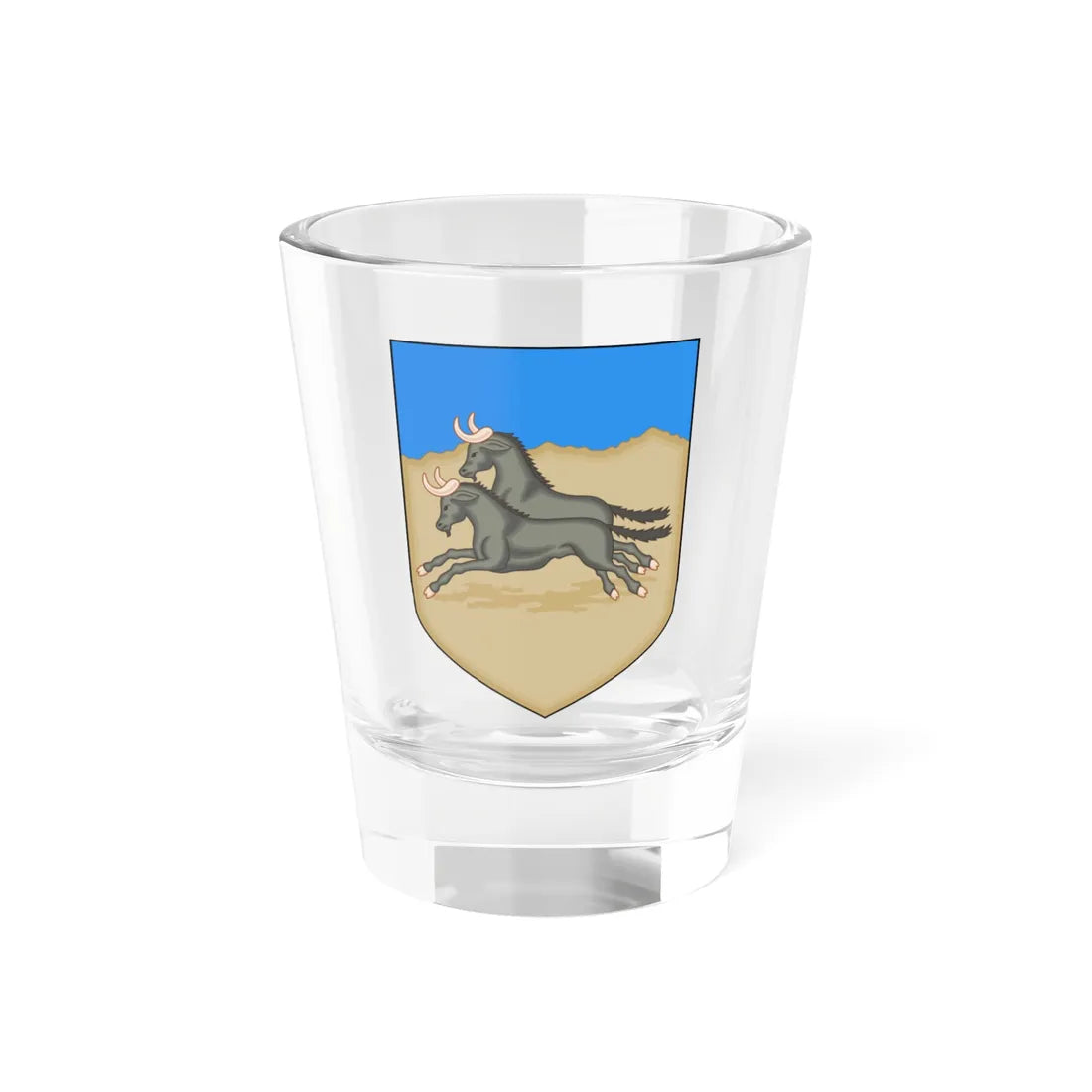 Arms of Natal 1907-1997 (South Africa) (Coat of Arms) Shot Glass 1.5oz 1.5oz - Go Mug Yourself