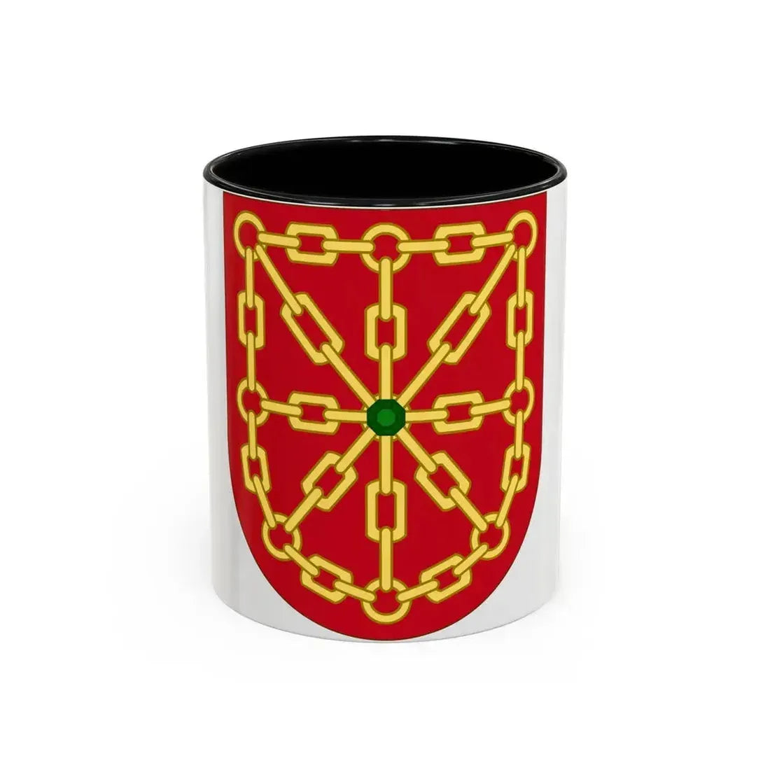 Arms of Navarre - Accent Coffee Mug 11oz Black - Go Mug Yourself