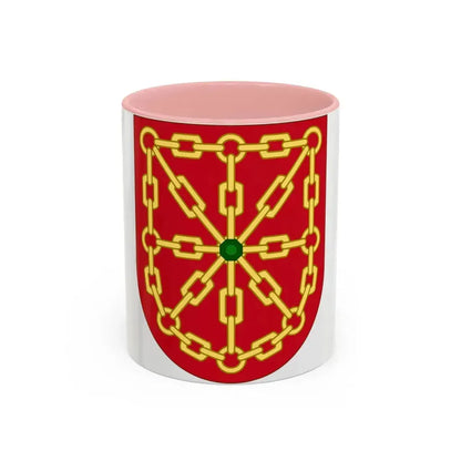 Arms of Navarre - Accent Coffee Mug 11oz Pink - Go Mug Yourself
