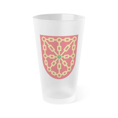 Arms of Navarre - Frosted Pint Glass 16oz-16oz-Frosted-Go Mug Yourself