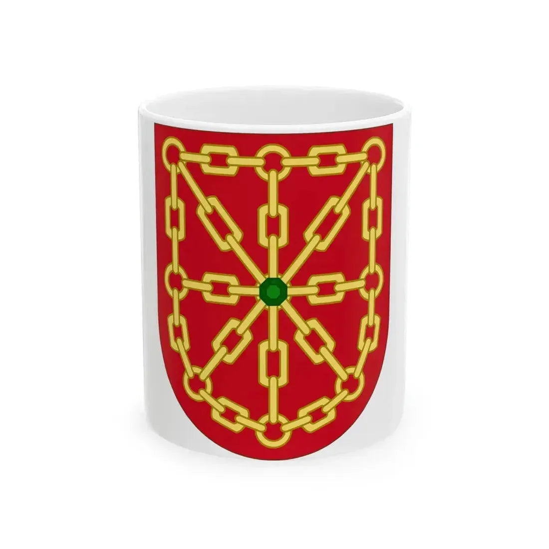 Arms of Navarre - White Coffee Mug 11oz - Go Mug Yourself