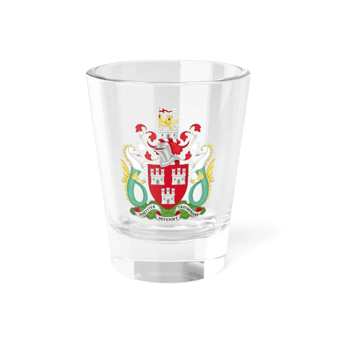 Arms of Newcastle upon Tyne City Council (England) (Coat of Arms) Shot Glass 1.5oz 1.5oz - Go Mug Yourself