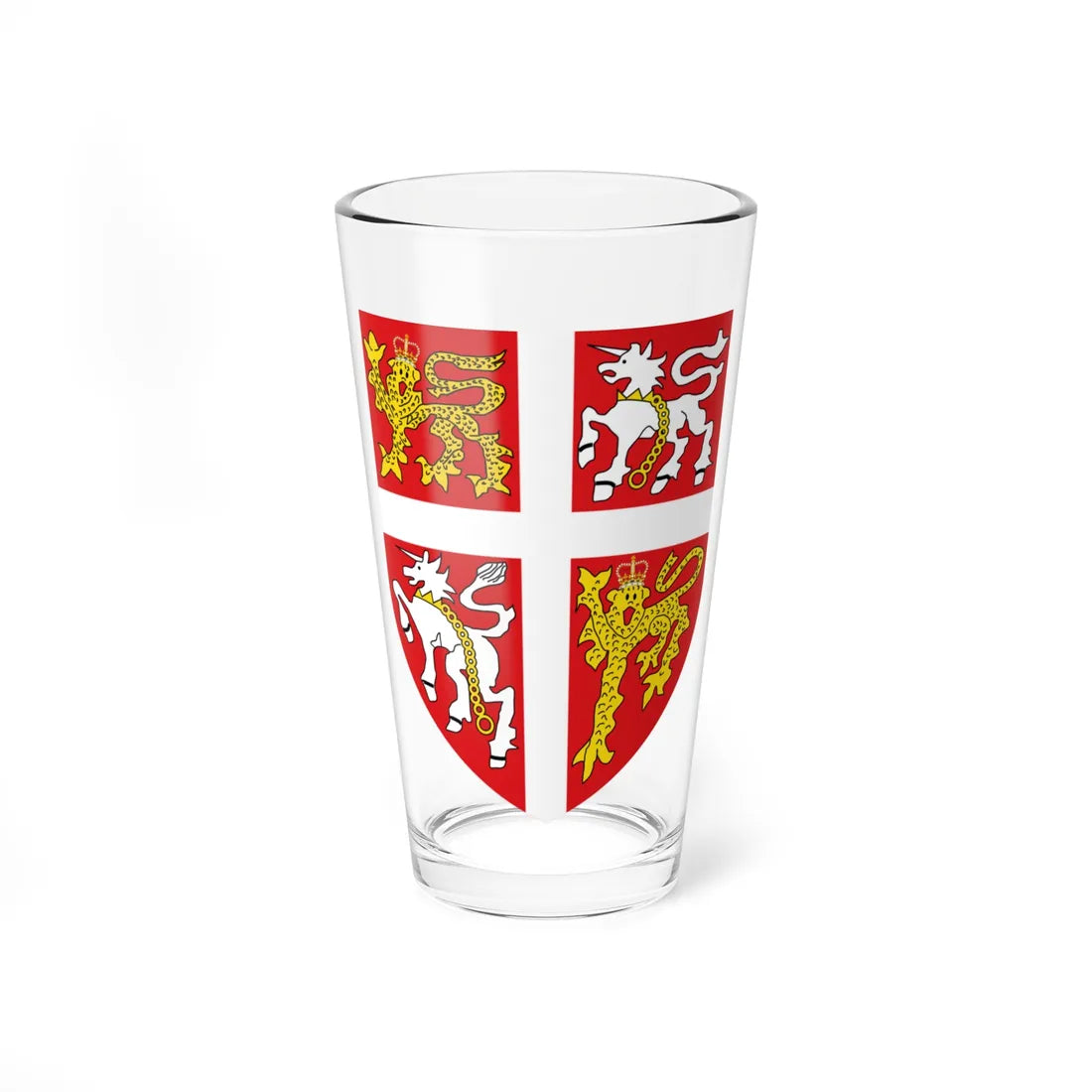 Arms of Newfoundland and Labrador (Canada) (Coat of Arms) Pint Glass 16oz 16oz - Go Mug Yourself