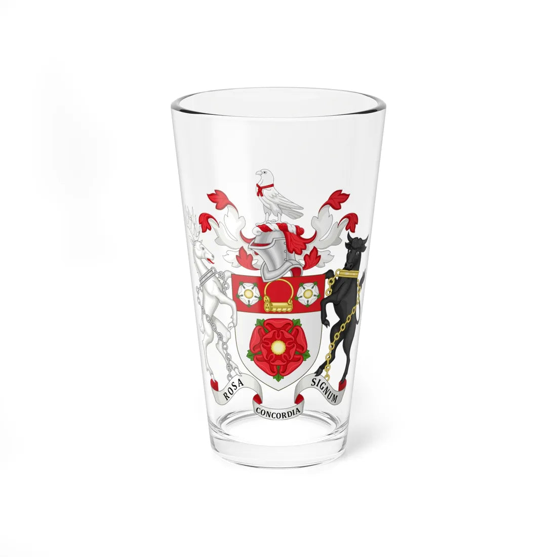 Arms of Northamptonshire County Council (England) (Coat of Arms) Pint Glass 16oz 16oz - Go Mug Yourself