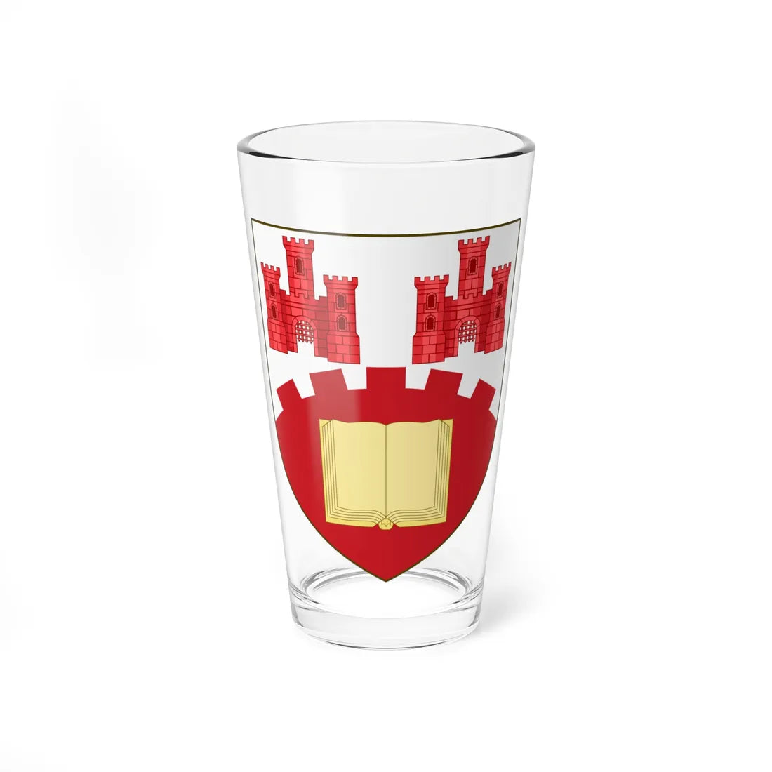 Arms of Northumbria University Escutcheon Only (United Kingdom) (Coat of Arms) Pint Glass 16oz 16oz - Go Mug Yourself