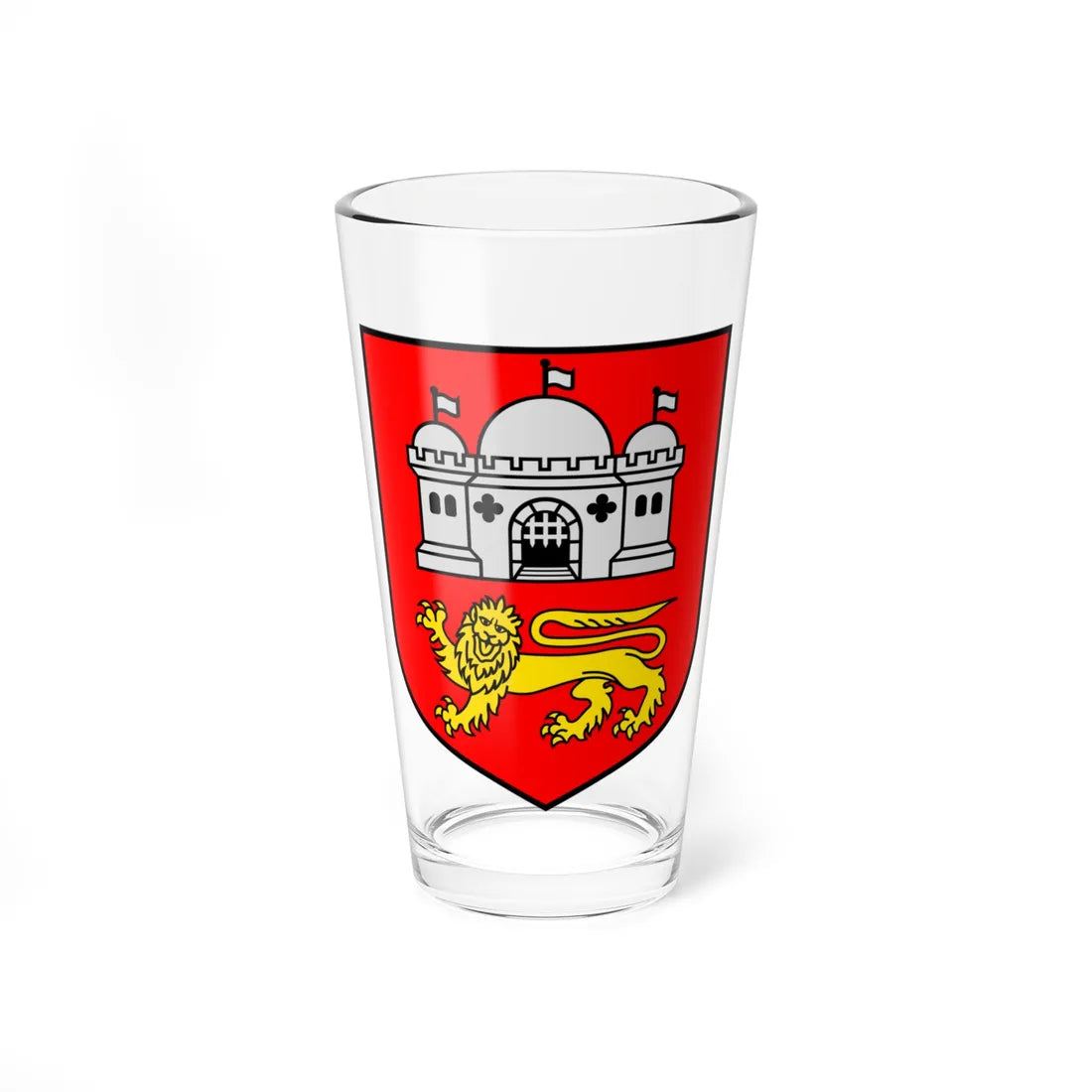 Arms of Norwich (England) (Coat of Arms) Pint Glass 16oz 16oz - Go Mug Yourself