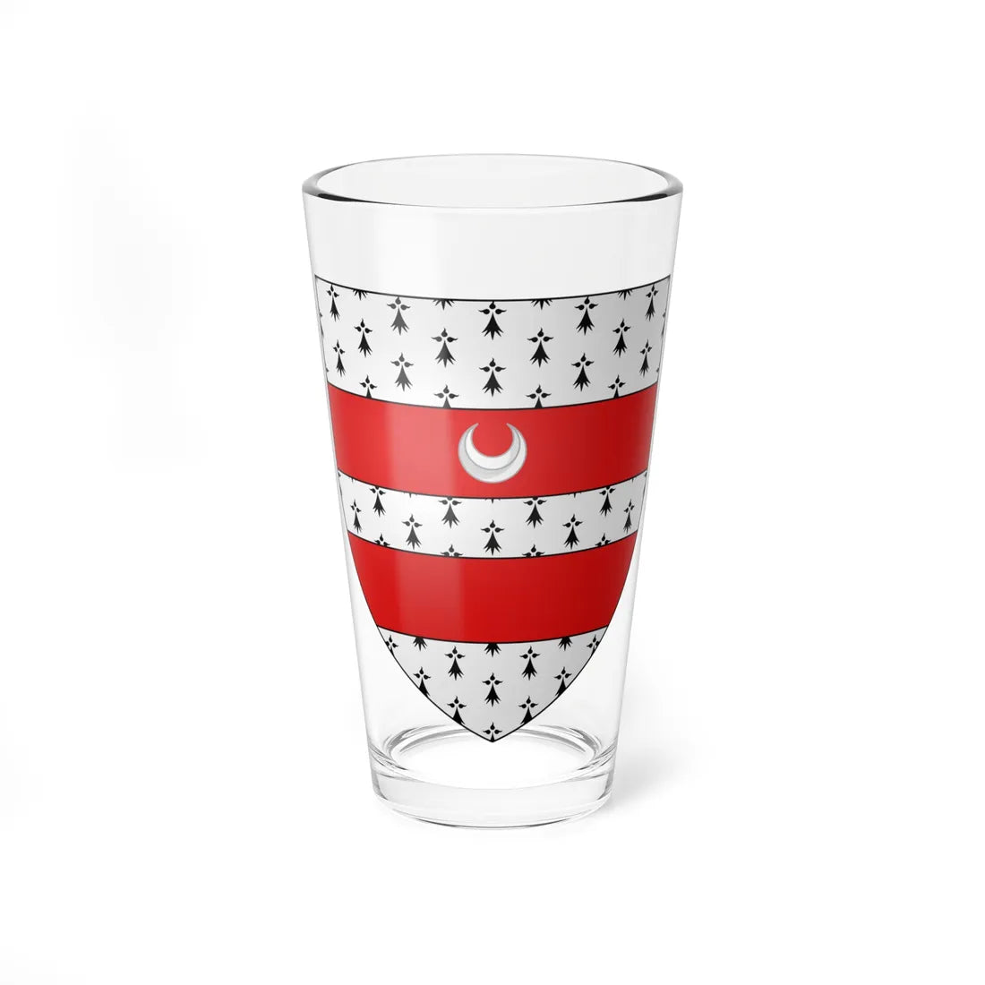 Arms of Nugent Earl Nugent (Ireland) (Coat of Arms) Pint Glass 16oz 16oz - Go Mug Yourself
