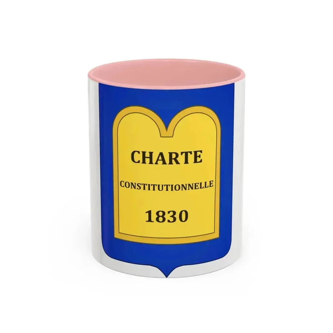 Arms of of the July Monarchy (1831-48) - Accent Coffee Mug 11oz Pink - Go Mug Yourself