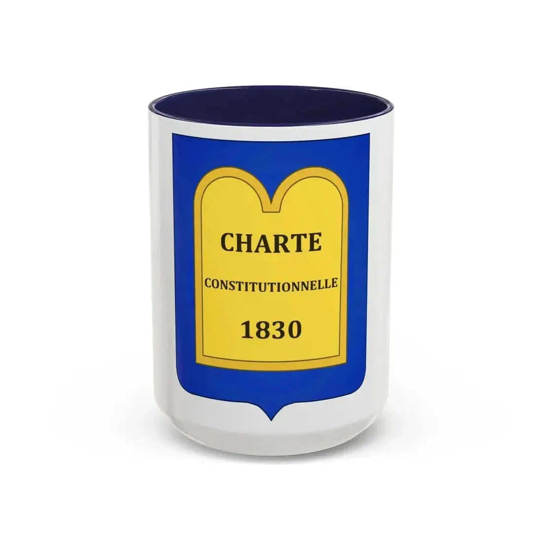 Arms of of the July Monarchy (1831-48) - Accent Coffee Mug 15oz Navy - Go Mug Yourself