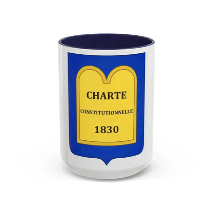 Arms of of the July Monarchy (1831-48) - Accent Coffee Mug 15oz Navy - Go Mug Yourself