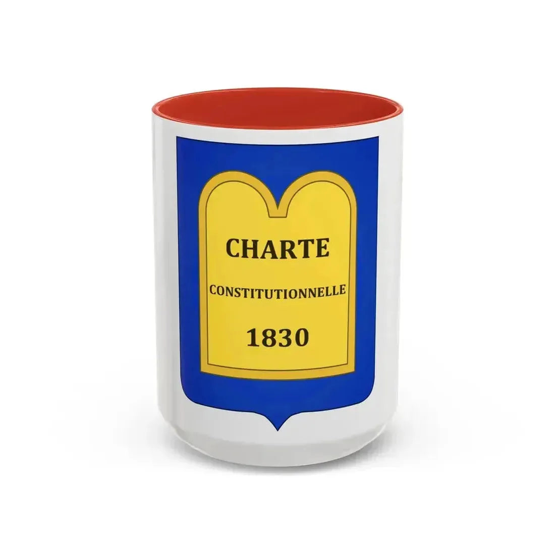 Arms of of the July Monarchy (1831-48) - Accent Coffee Mug 15oz Red - Go Mug Yourself