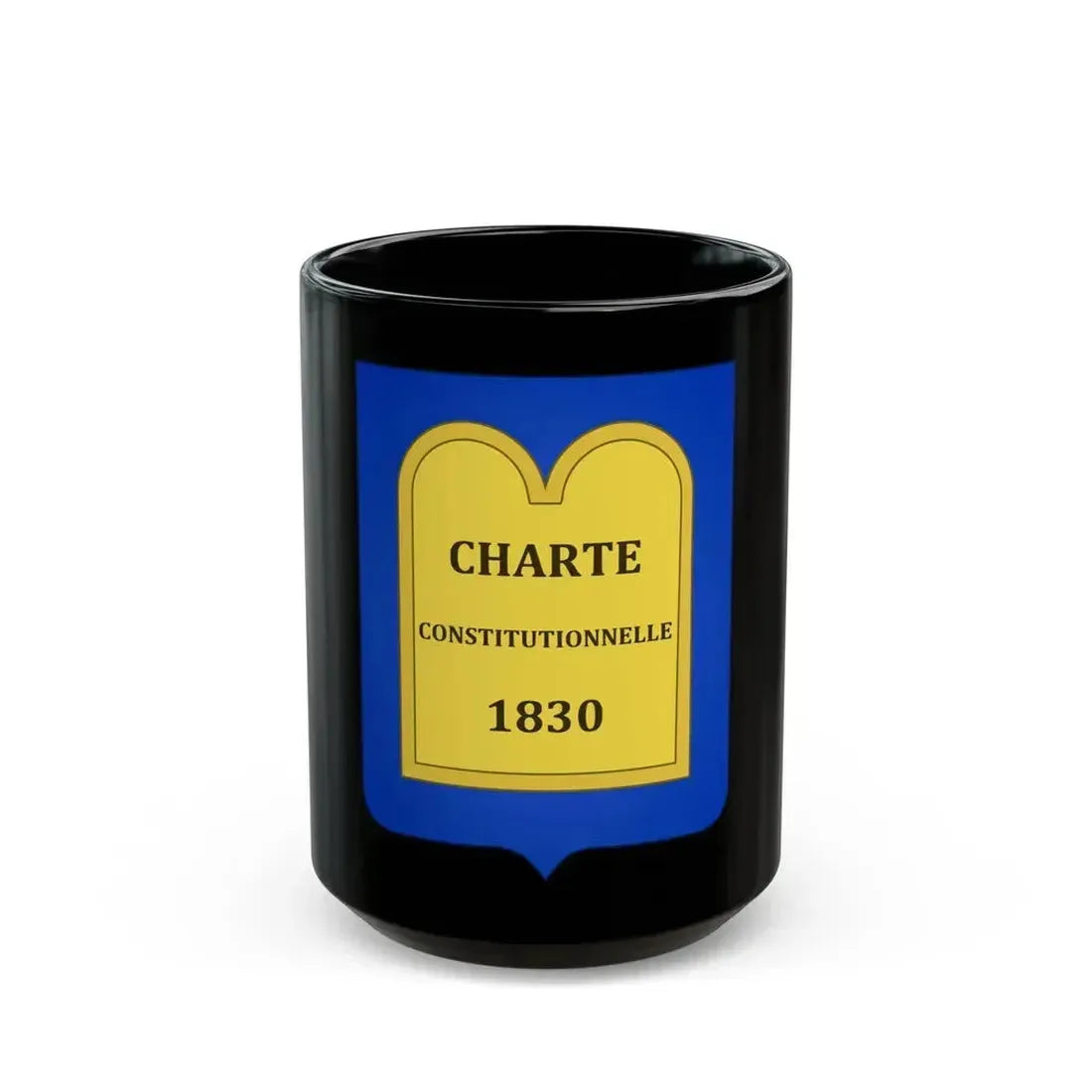 Arms of of the July Monarchy (1831-48) - Black Coffee Mug 15oz - Go Mug Yourself