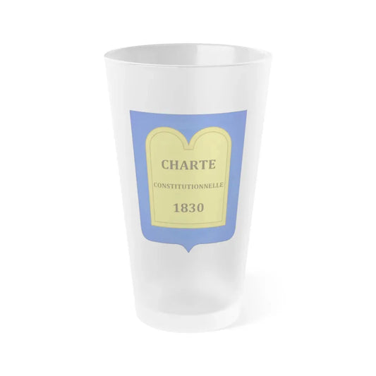 Arms of of the July Monarchy (1831-48) - Frosted Pint Glass 16oz Default Title - Go Mug Yourself