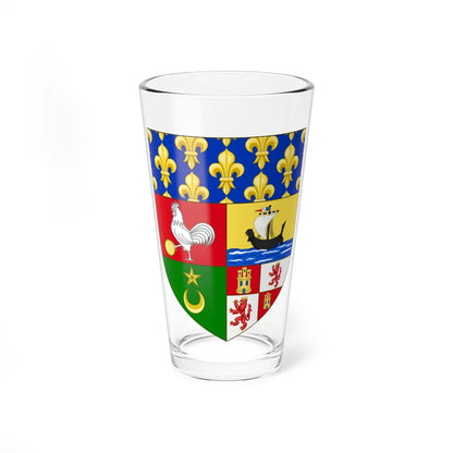 Arms of Oran French Algeria (Algeria) (Coat of Arms) Pint Glass 16oz 16oz - Go Mug Yourself
