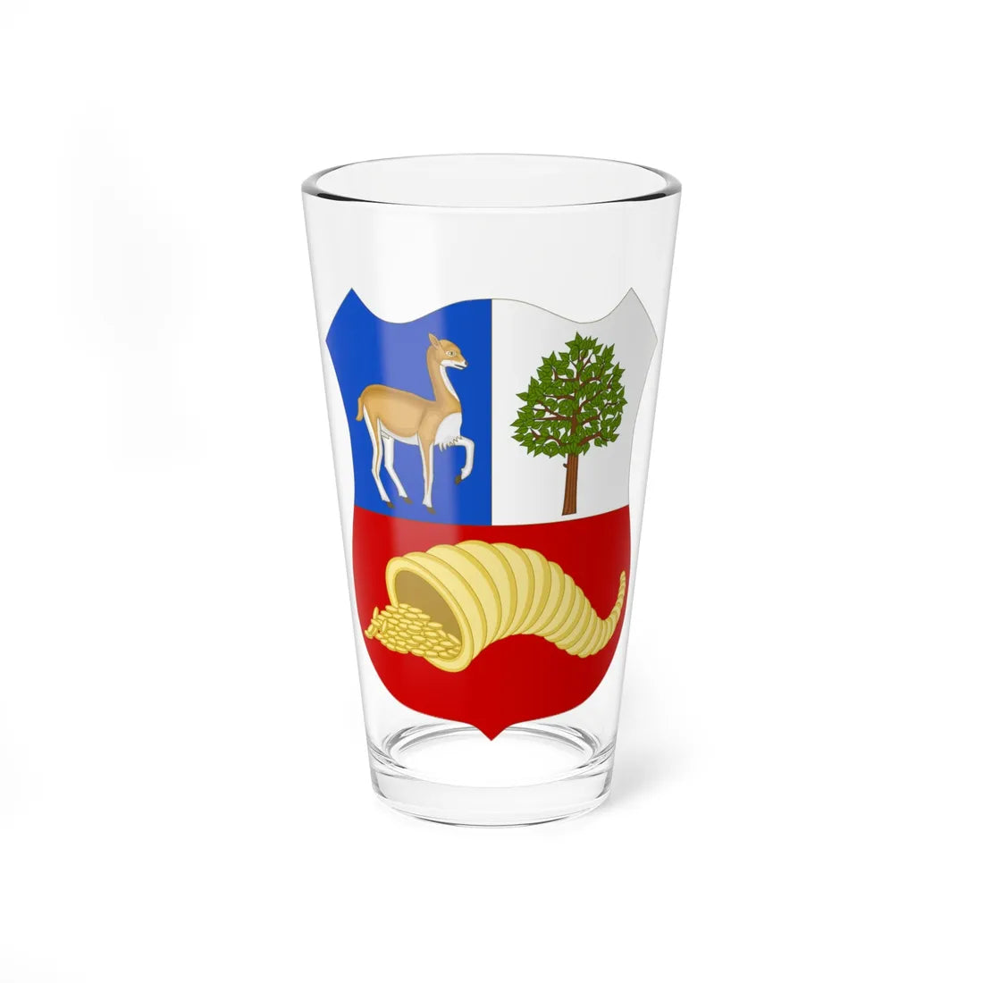 Arms of Perú (Peru) (Coat of Arms) Pint Glass 16oz 16oz - Go Mug Yourself