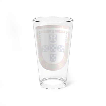 Arms of Peter of Portugal Duke of Coimbra (Portugal) (Coat of Arms) Pint Glass 16oz - Go Mug Yourself