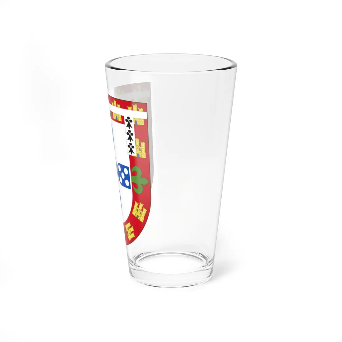 Arms of Peter of Portugal Duke of Coimbra (Portugal) (Coat of Arms) Pint Glass 16oz - Go Mug Yourself