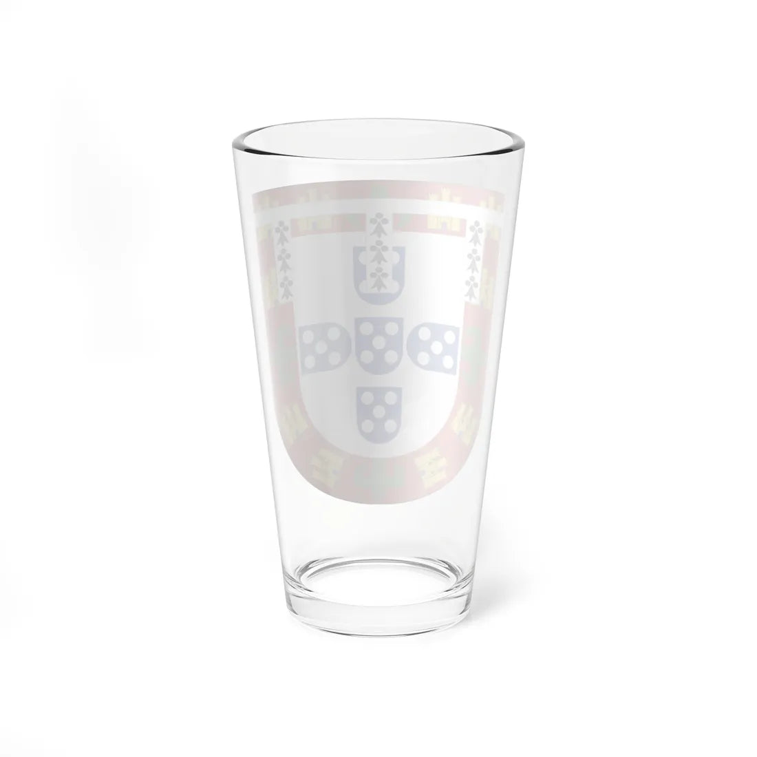 Arms of Peter of Portugal Duke of Coimbra (Portugal) (Coat of Arms) Pint Glass 16oz - Go Mug Yourself