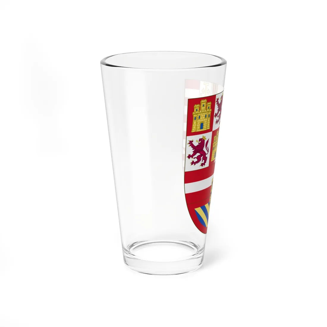 Arms of Philip II of Spain 1558-1580 (Spain) (Coat of Arms) Pint Glass 16oz - Go Mug Yourself