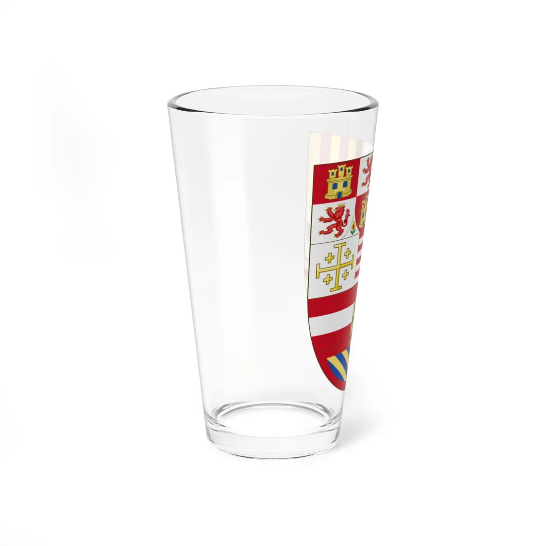 Arms of Philip II of Spain as Monarch of Naples and Sicily (Spain) (Coat of Arms) Pint Glass 16oz - Go Mug Yourself