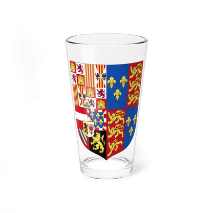 Arms of Philip of Austria Prince of Asturias and King of England (England) (Coat of Arms) Pint Glass 16oz - Go Mug Yourself